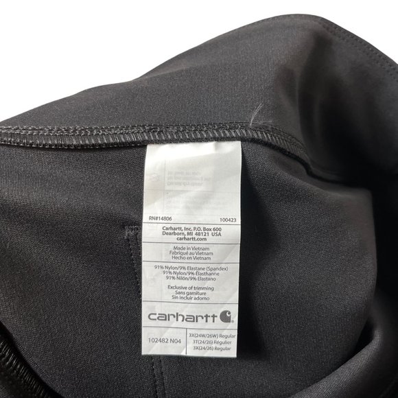 Carhartt Force Fitted Midweight Utility Legging Womens 3X Black Stretch Work - Picture 10 of 10